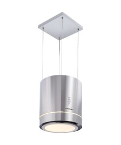 Klarstein Tron Ambience, sziget szagelszívó, Ø 38 cm, légkeringetés, 540 m³/ó, LED, nemesacél
