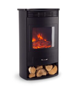 Klarstein Bormio, elektromos kandalló, 950/1800 W, termosztát, heti időzítő, fekete