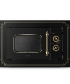 Klarstein Victoria 20, beépített mikrohullámú sütő, 20 l, 800 W, grill: 1000 W, fekete