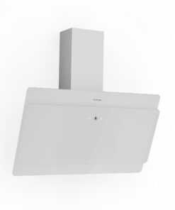 Klarstein Aurica 90, páraelszívó, 90 cm, 610 m³/ó, LED, érintőképernyős, üveg, fehér