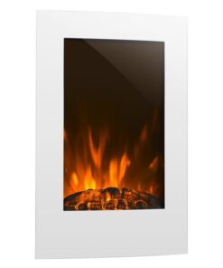 Klarstein Lausanne Vertical, elektromos kandalló, 2000 W, heti időzítő, fehér