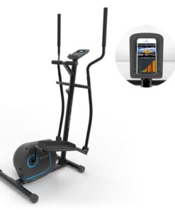 KLARFIT Myon Cross, elliptikus tréner, lendkerék 12 kg, SilentBelt System