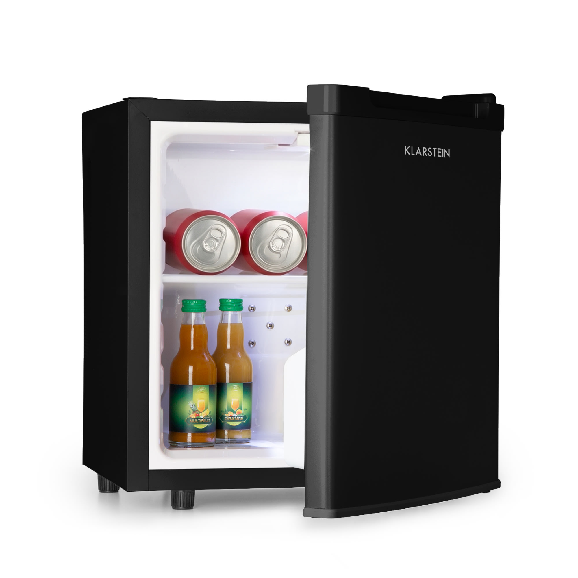 Klarstein Silent Cool, hűtőszekrény, 30 liter, Arctic-Fox Cooling, G energiahatékonysági osztály, fekete