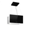 Klarstein Kronleuchter L, mennyezeti páraelszívó, 60 cm, 590 m³/ó, LED, érintőképernyős, fekete