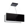 Klarstein Kronleuchter XL, mennyezeti páraelszívó, 90 cm, 590 m³/ó, LED, érintőképernyős, fekete