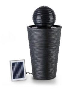 Blumfeldt Liquitorre XL, napelemes szökőtkút, 200 l/óra, szolár panel, 2 W, akkumulátor, LED, polyresin