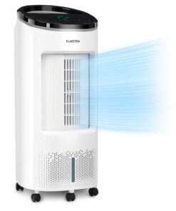 Klarstein IceWind Plus, 4 az 1-ben léghűtő, ventilátor, párásító, légtisztító, 330 m³/ó, 65 W, 7 liter, 4 sebesség, oszcilláció, ionizátor, időzítő, távirányító, mobil