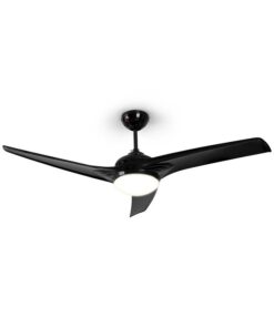 Klarstein Figo, mennyezeti ventilátor, 52" (132 cm) ø, teljesítmény: 55 W, fekete