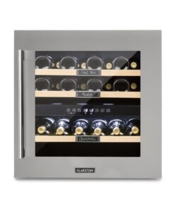 Klarstein Vinsider 36, borhűtő, 94 liter, 5-22°C, 2 zóna, rozsdamentes acél