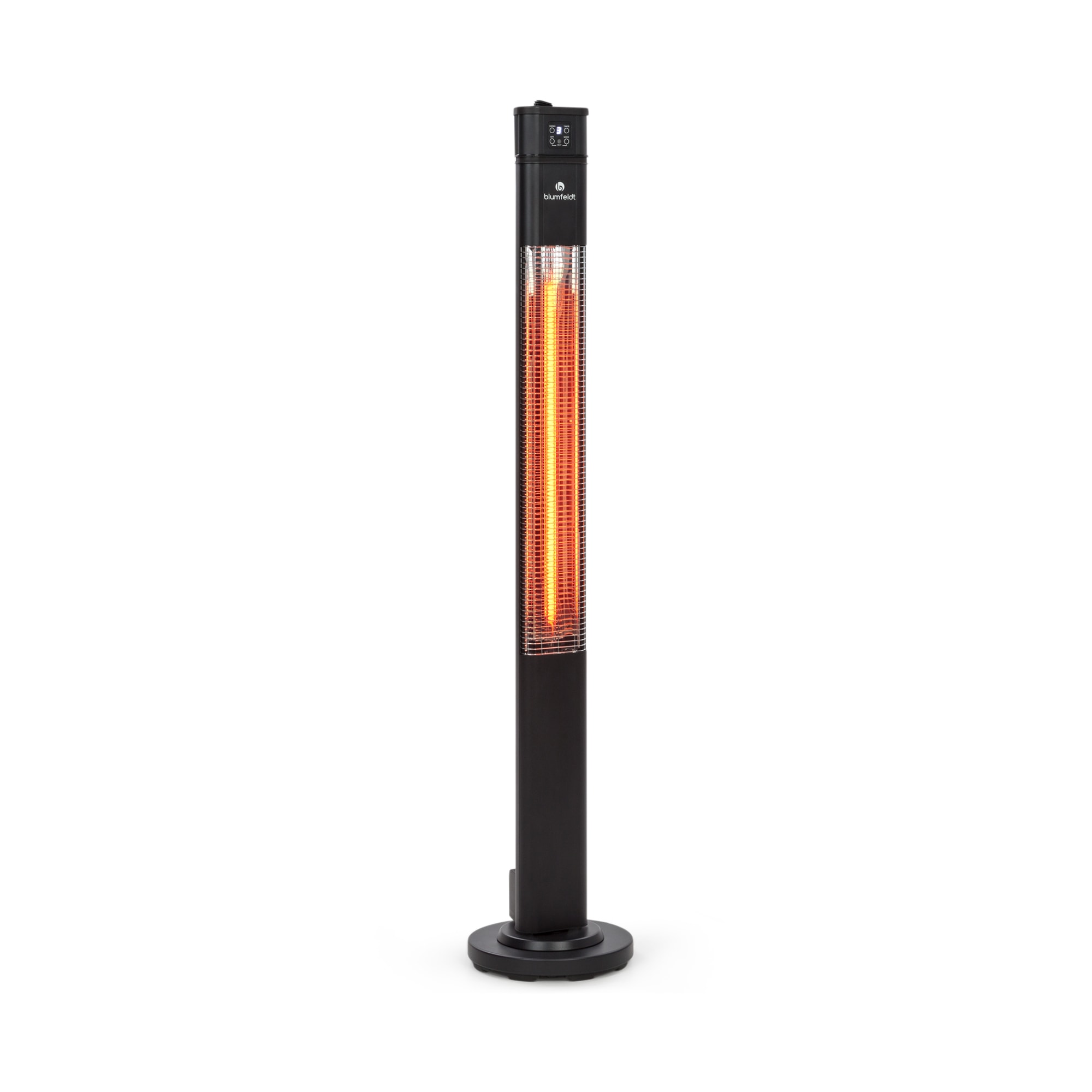 Blumfeldt Heat Guru Plus, infravörös hősugárzó, 2000 W, 3 fűtési fokozat, távirányító, fekete