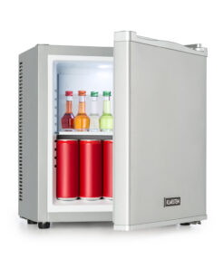Klarstein Secret Cool, mini hűtőszekrény, minibár, 13 liter, G energiahatékonysági osztály, ezüst