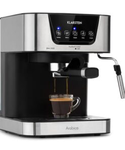 Klarstein Arabica, eszpresszó kávéfőző, 1050 W, 15 bar, 1,5 l, érintős vezérlőpanel, rozsdamentes acél