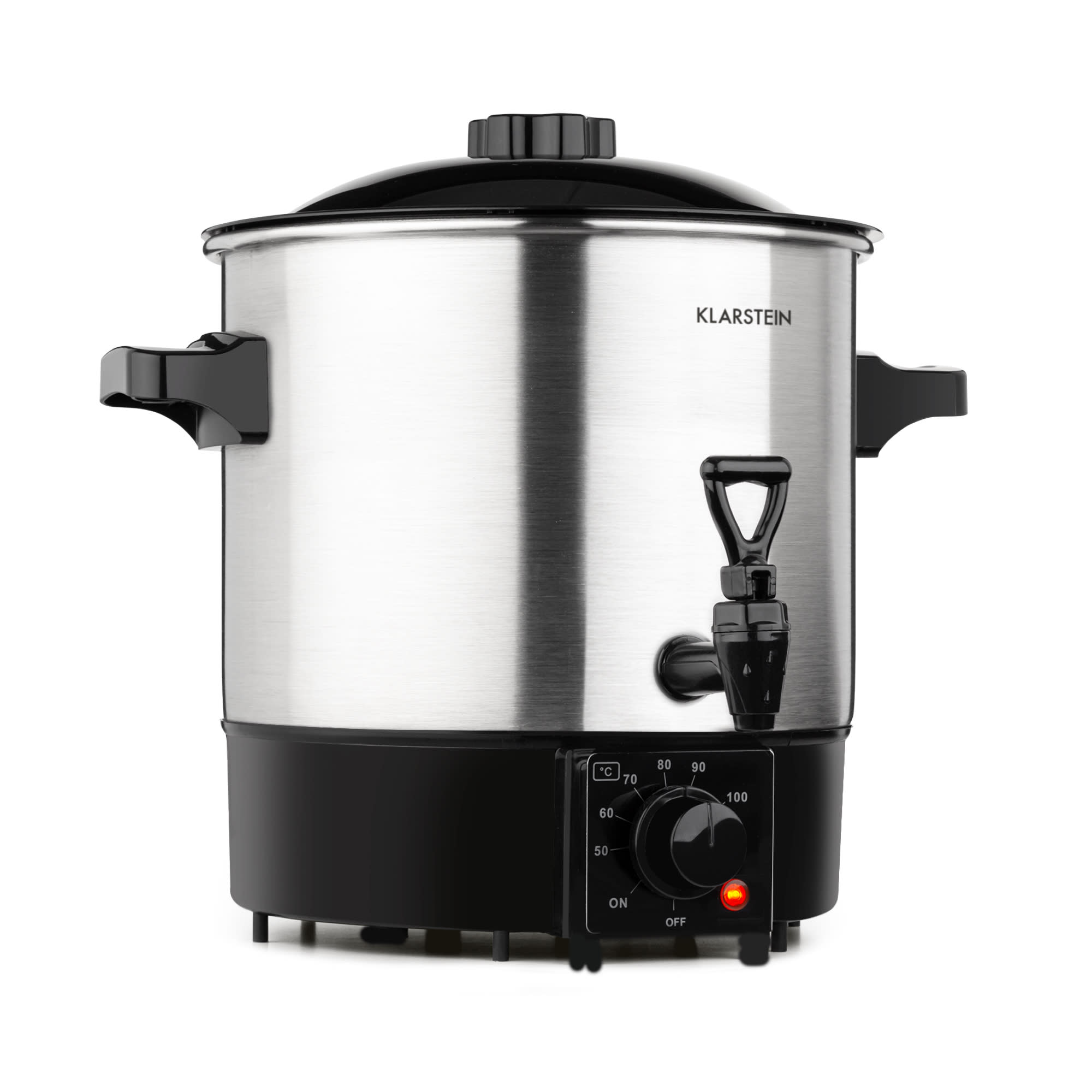 Klarstein Biggie Eco, befőzőautomata és italadagoló, 9 l, 1000 W, 30–100 ° C, csap
