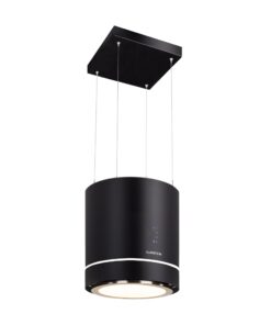 Klarstein Tron Ambience, sziget páraelszívó, Ø 38 cm, légkeringetés, 540 m³/ó, LED, fekete