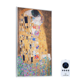 Klarstein Wonderwall Air Art Kuss, infravörös hősugárzó, 101 x 60 cm, 600 W, falra szerelhető, távirányító