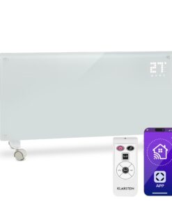 Klarstein Bornholm Smart, konvektor, 2000 W, WiFi, LED kijelző, időzítő, IP24, fehér