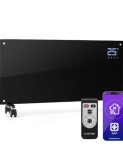 Klarstein Bornholm Smart, konvektor, 2000 W, WiFi, LCD kijelző, időzítő, IP24, fekete