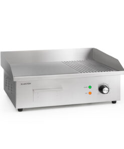 Klarstein Grillmeile 3000GR, elektromos grill, 3000 W, grill lap, 54,5 x 35 cm, sima/bordás