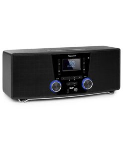 Auna Stockton, mikro sztereó rendszer, max. 20W, DAB +, UKW, CD-lejátszó, BT, OLED, fekete