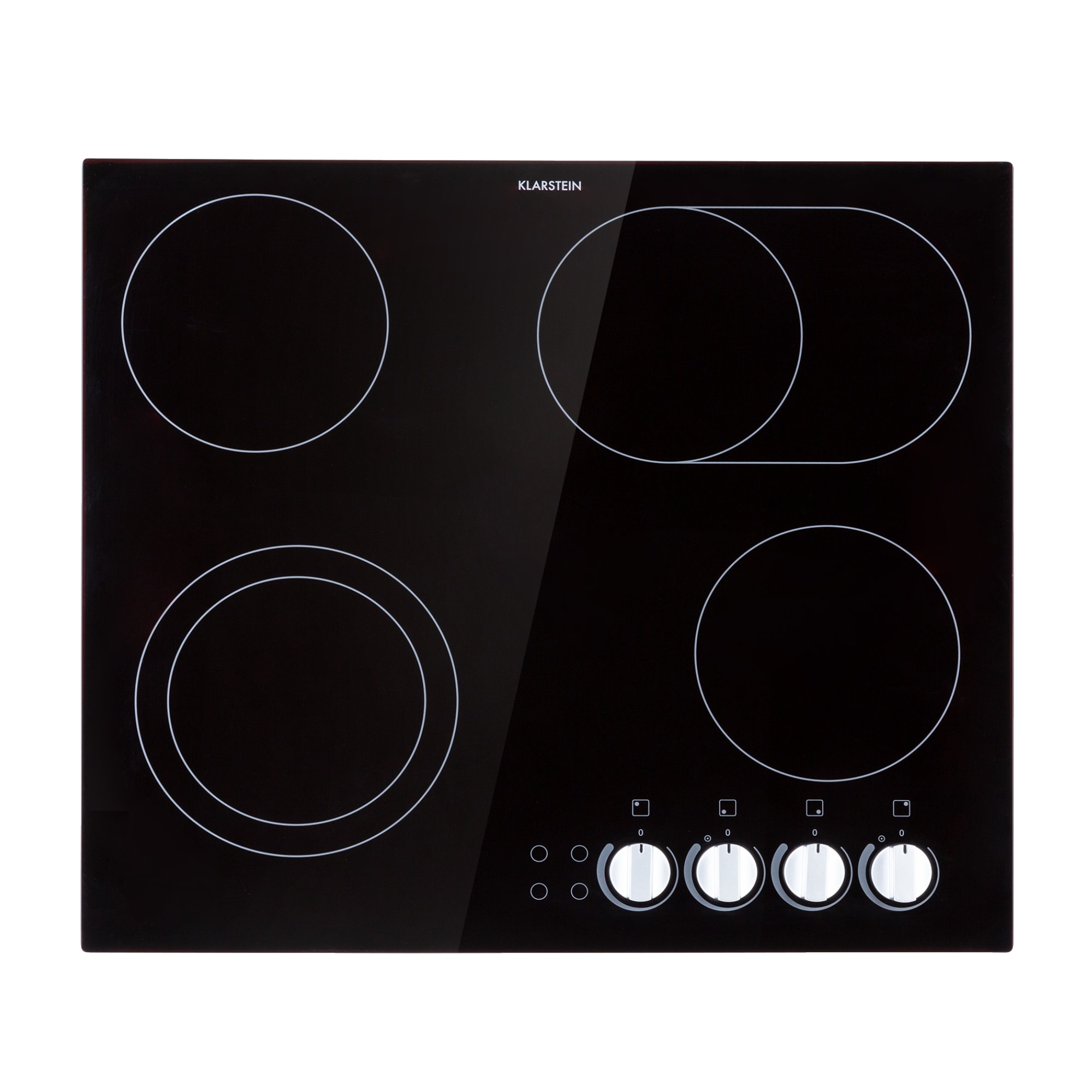 Klarstein EasyCook, üvegkerámia főzőlap, 6100 W, forgó szabályozó, fekete