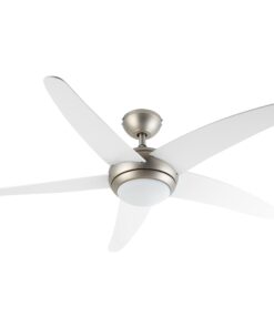 Klarstein Bolero, 2 az 1-ben mennyezeti ventilátor, 134 cm, lámpa, 55 W, távirányító, fehér