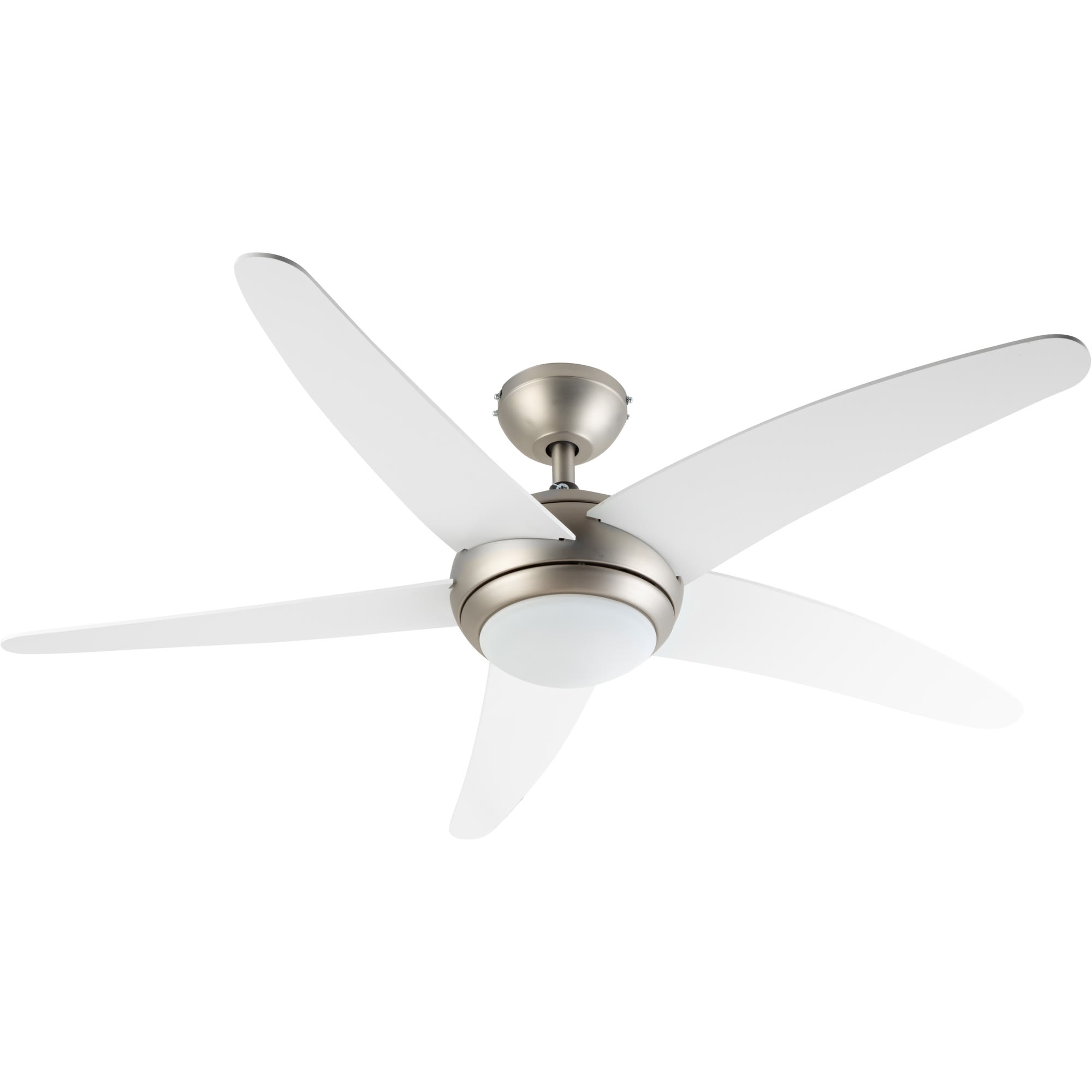 Klarstein Bolero, 2 az 1-ben mennyezeti ventilátor, 134 cm, lámpa, 55 W, távirányító, fehér