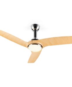 Klarstein Silent Service, mennyezeti ventilátor, Ø: 128 cm, teljesítmény: 25 W, fa kialakítás