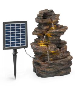 Blumfeldt Messina, kaszkád szökőkút, napenergia szökőkút, kerti szökőkút, 4 szint, akkumulátor