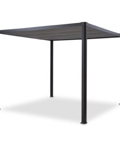 Blumfeldt Pantheon RemoteShade, pavilon, motorizált tető, 3 x 3 m, 280 g/m², szürke