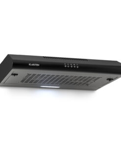 Klarstein Capannina, szekrény alá beépíthető páraelszívó, 60 cm, 166 m³/ó, LED, nemesacél, fekete