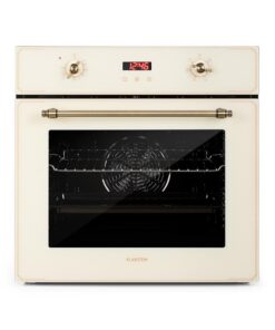 Klarstein Elizabeth, beépített sütő, retró dizájn, 6 funkció, 50 - 250 ° C, krém színű