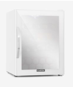 Klarstein Beersafe M Quartz, hűtőszekrény, D energiahatékonysági osztály, LED, 2 fém rács, üvegajtó, fehér