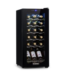 Klarstein Shiraz 18 Uno, borhűtő, 50 liter, 18 palack, 5-18°C, érintőképernyős vezérlőpanel