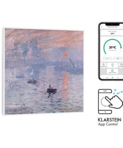 Klarstein Wonderwall Air Art Smart, infravörös hősugárzó, 60 x 60 cm, 350 W, alkalmazás, hegyi út