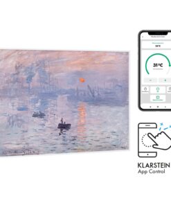 Klarstein Wonderwall Air Art Smart, infravörös hősugárzó, 80 x 60 cm, 500 W, napfelkelte