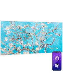 Klarstein Wonderwall Air Art Smart, infravörös hősugárzó, 120 x 60 cm, 700 W, alkalmazás, mandulavirág