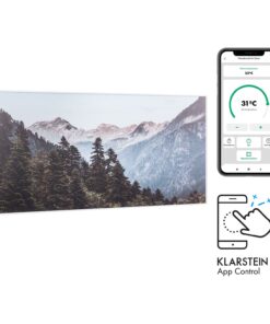 Klarstein Wonderwall Air Art Smart, infravörös hősugárzó, 120 x 60 cm, 700 W, alkalmazás, hegyek