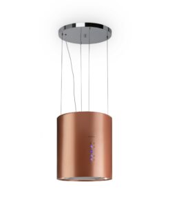 Klarstein Barett, sziget páraelszívó, Ø 35 cm, légkeringetés, 590 m³/ó, LED, aktívszén szűrő, réz