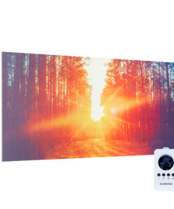Klarstein Wonderwall Air Art Infinite, infravörös hősugárzó, 120 x 60 cm, 720 W, fali, kép, távirányító