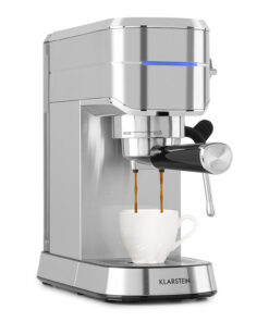Klarstein Futura, eszpresszógép, 1450 W, 20 bar, 1,25 l, rozsdamentes acél