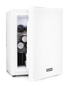 Klarstein Happy Hour 33, minibár, 33 liter, 5 - 15 °C, G energiahatékonysági osztály, csendes, 25 dB, LED világítás, fehér