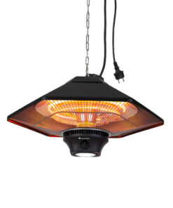 Blumfeldt Heat Hexa, infravörös hősugárzó, 800/1200 W, halogén, IP34, LED, fekete