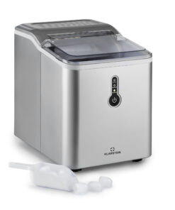 Klarstein Chillout, jégkocka készítő, kerek jégdarabok, 12 kg/24 h, víztartály: 1,5 L, ezüst