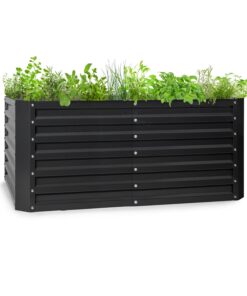 Blumfeldt High Grow Straight, magaságyás, 120 x 60 x 60 cm, 432 l, acél