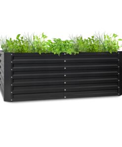 Blumfeldt High Grow Straight, emelt ágyás, 200 x 60 x 100 cm, 1200 l, acél