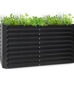 Blumfeldt High Grow Straight, emelt ágyás, 200 x 90 x 100 cm, 1800 l, acél