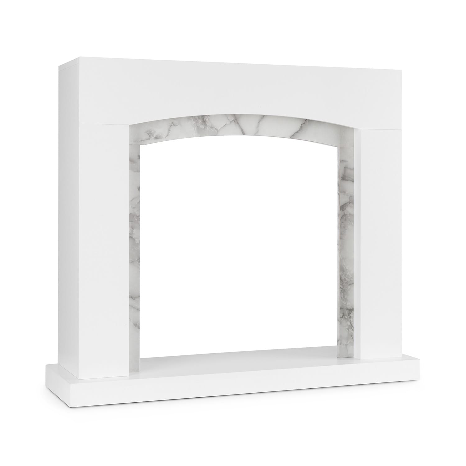 Klarstein Studio Frame II, kandallószerkezet, MDF, márvány díszítéssel