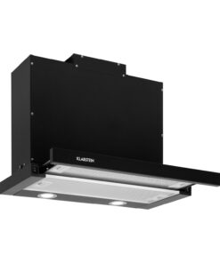 Klarstein Mariana 60, kihúzható páraelszívó, 60 cm, 500 m³/ó, elszívás, LED, fekete