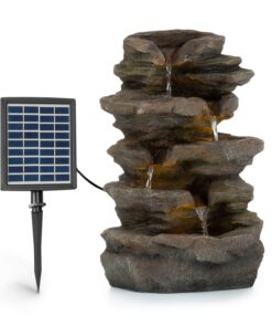Blumfeldt Stonehenge, napelemes szökőkút, LED lámpa, polireszin, lítium-ion akkumulátor