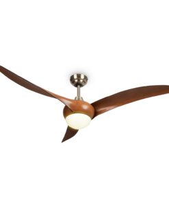 Klarstein Monteverde, mennyezeti ventilátor, mennyezeti lámpa, 52", 8376  m³ /ó, 3 lapát